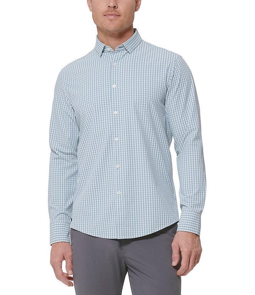 Mizzen+Main Leeward No-Tuck Performance Stretch Check Long Sleeve Woven Shirt Product Image