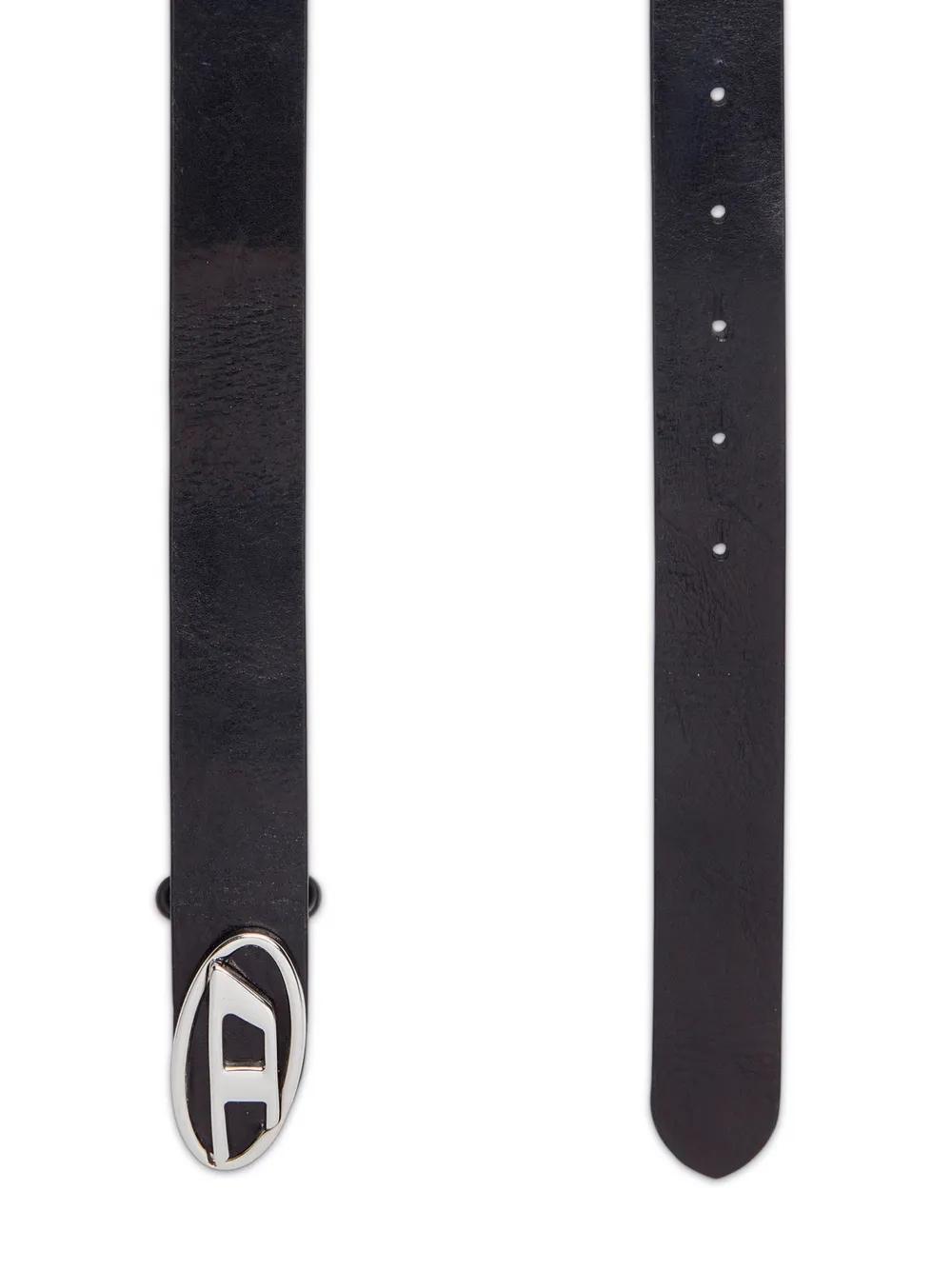 DIESEL 1dr Logo-buckle Belt In T8013 Black Product Image