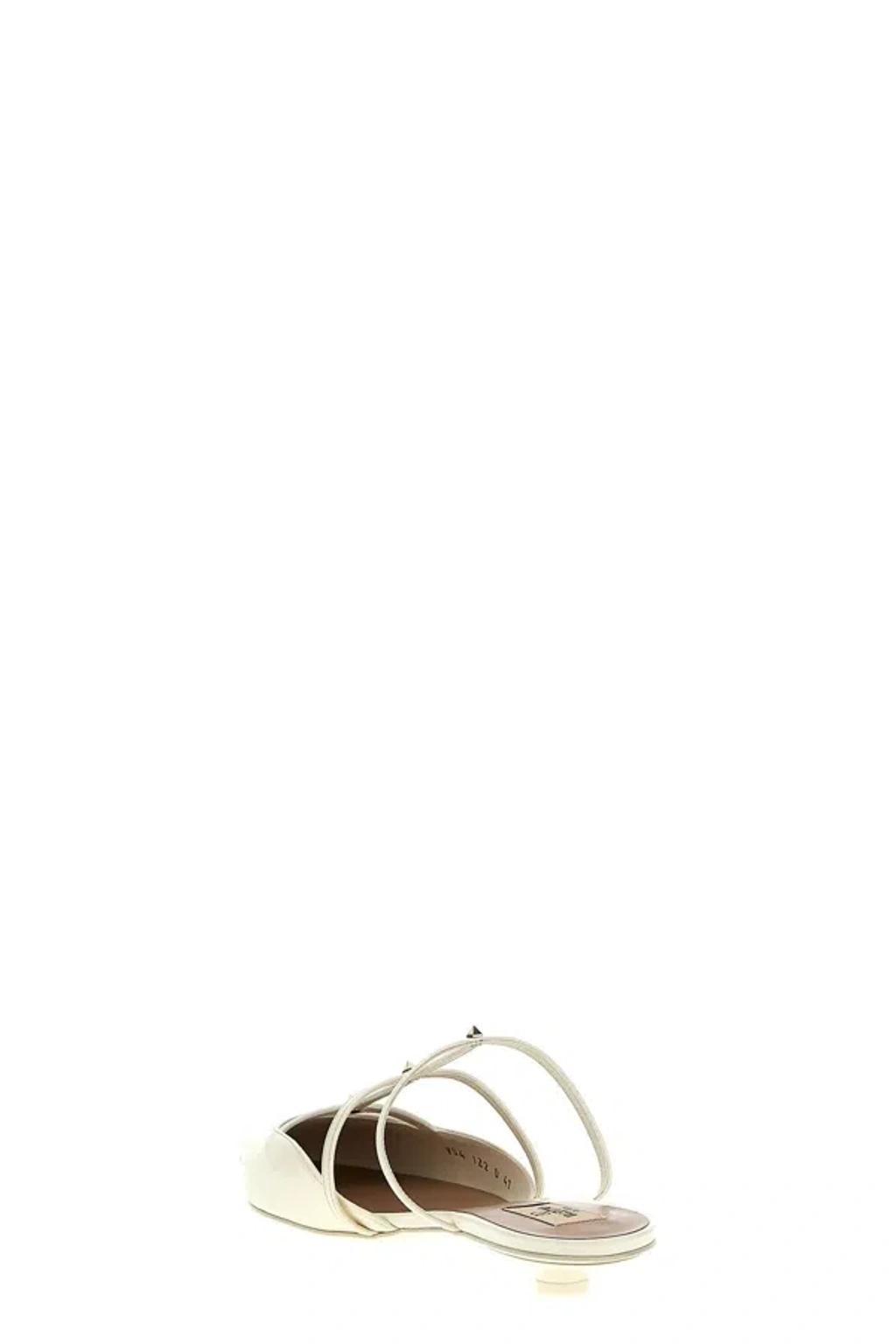 VALENTINO GARAVANI Rockstud Wispy Pointed Toe Mule In Ivory Product Image