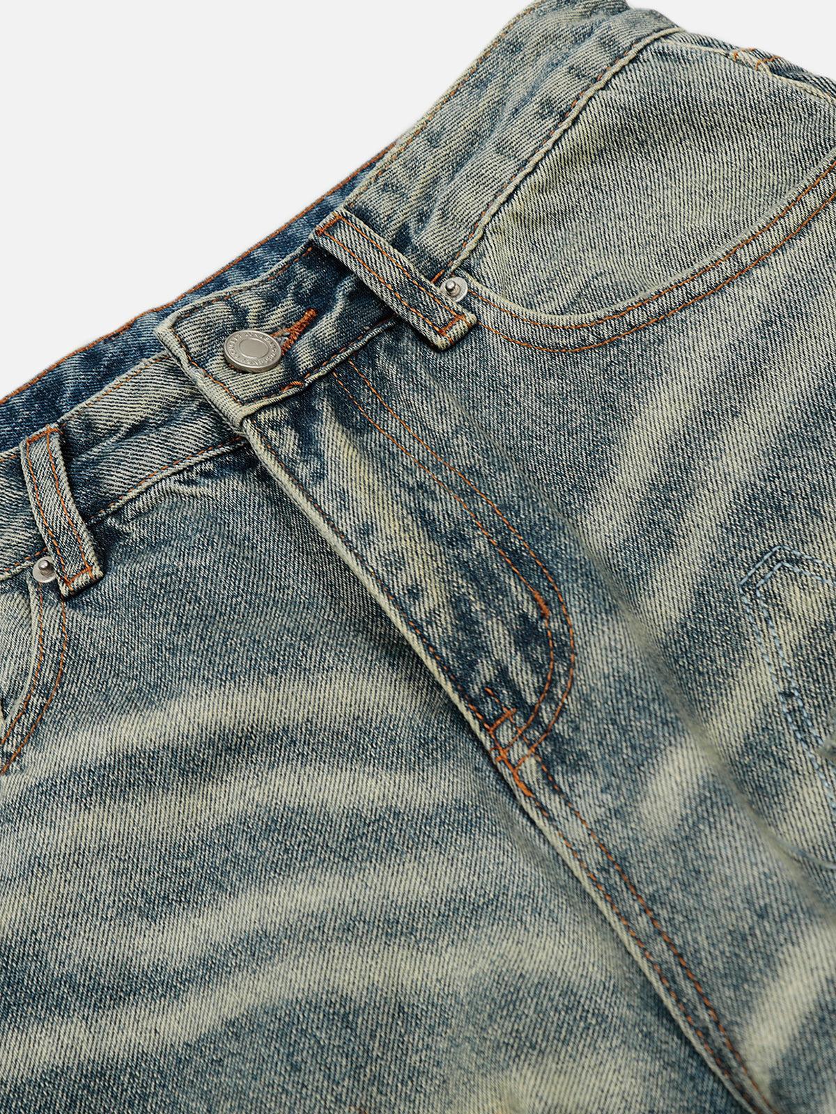 Aelfric Eden Washed Distressed Jeans Product Image