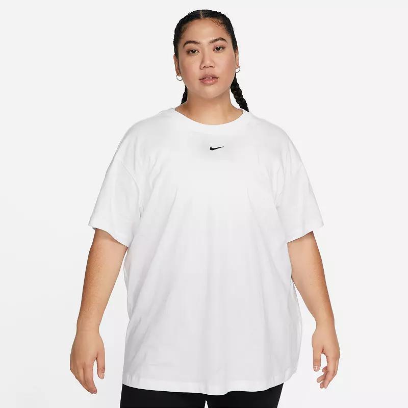 Womens Nike Sportswear Essential T-Shirt (Plus Size) | FJ2739-100 Product Image