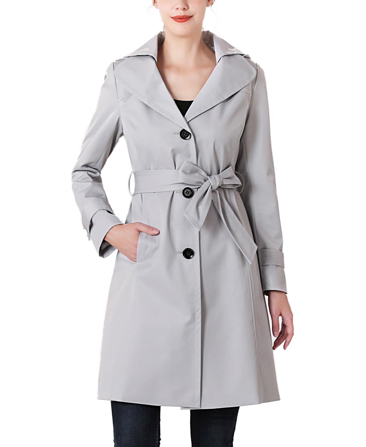 Kimi + Kai Womens Adel Water-Resistant Hooded Trench Coat Product Image