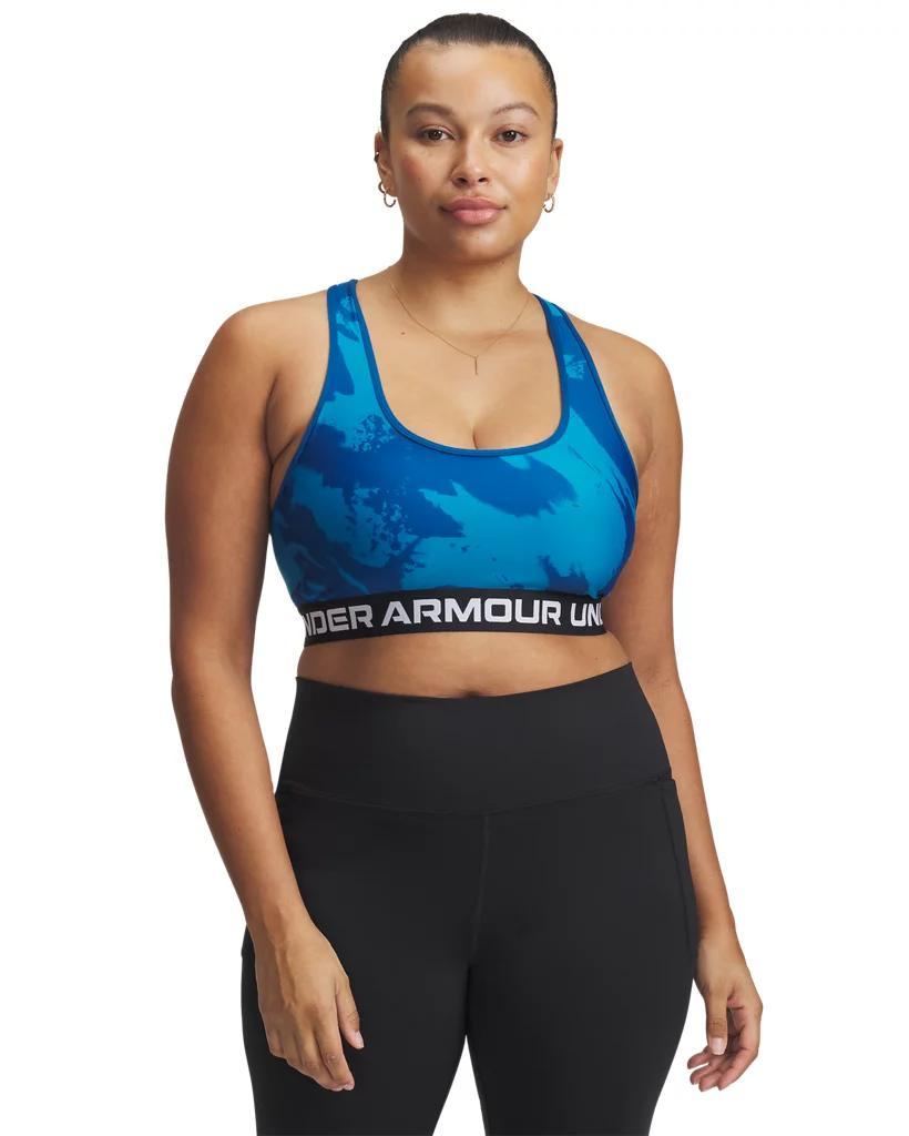 Women's Armour® Mid Crossback Printed Sports Bra Product Image