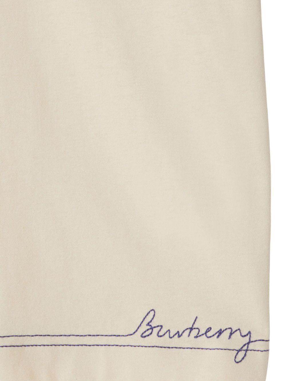 logo-embroidered cotton T-shirt  Product Image