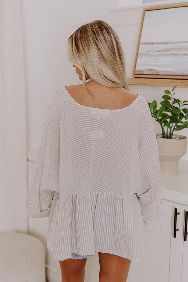 Playful Pursuits Stripe Babydoll Top Product Image