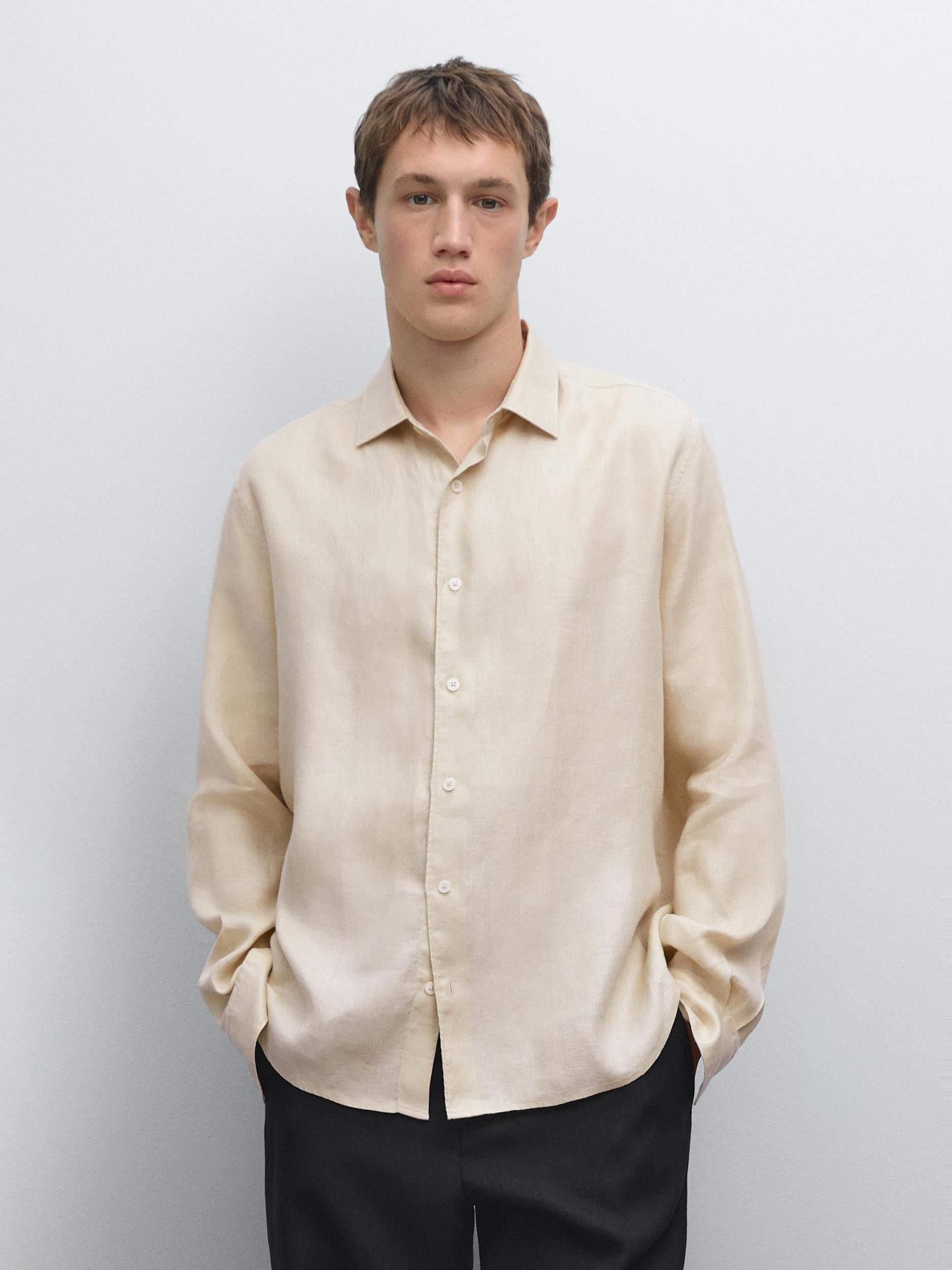 Lightweight regular fit twill shirt Product Image