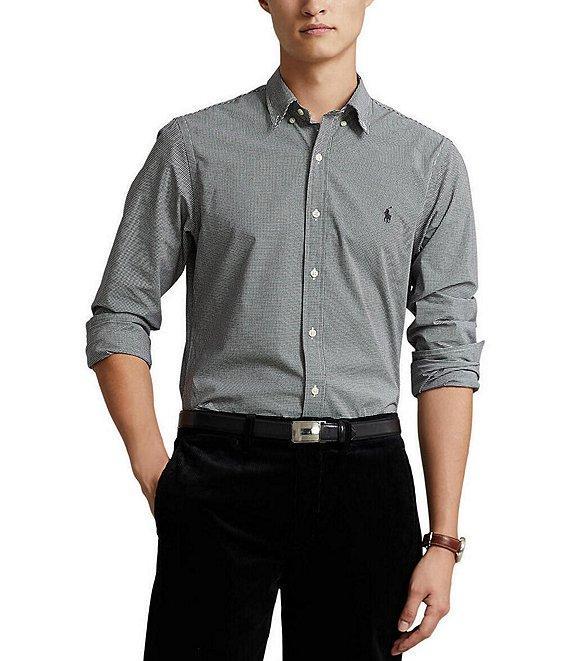 Polo Ralph Lauren Slim-Fit Stretch Checked Poplin Long Sleeve Woven Shirt Product Image