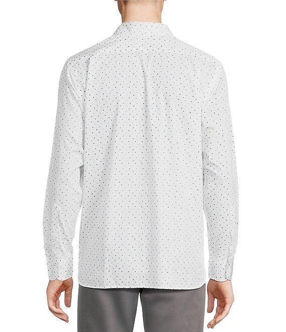 Cremieux Blue Label Long Sleeve Button Down Dotted Poplin Woven Shirt Product Image