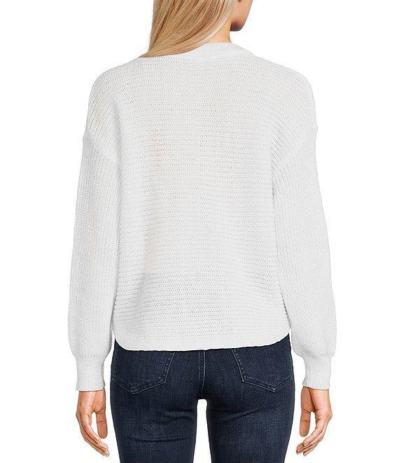 I.N. San Francisco Long Sleeve Crew Neck Cropped Pullover Sweater Product Image