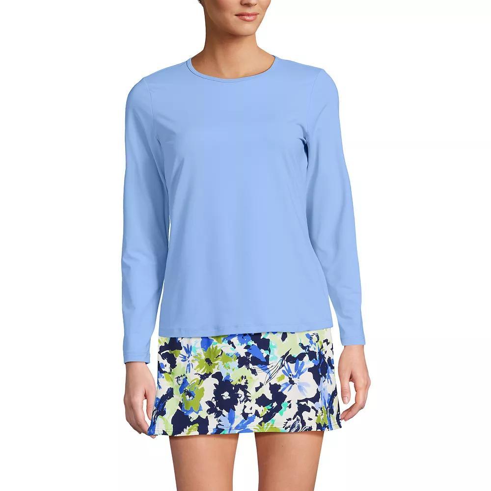 Women's Lands' End UPF 50 Long Sleeve Rash Guard,  Product Image