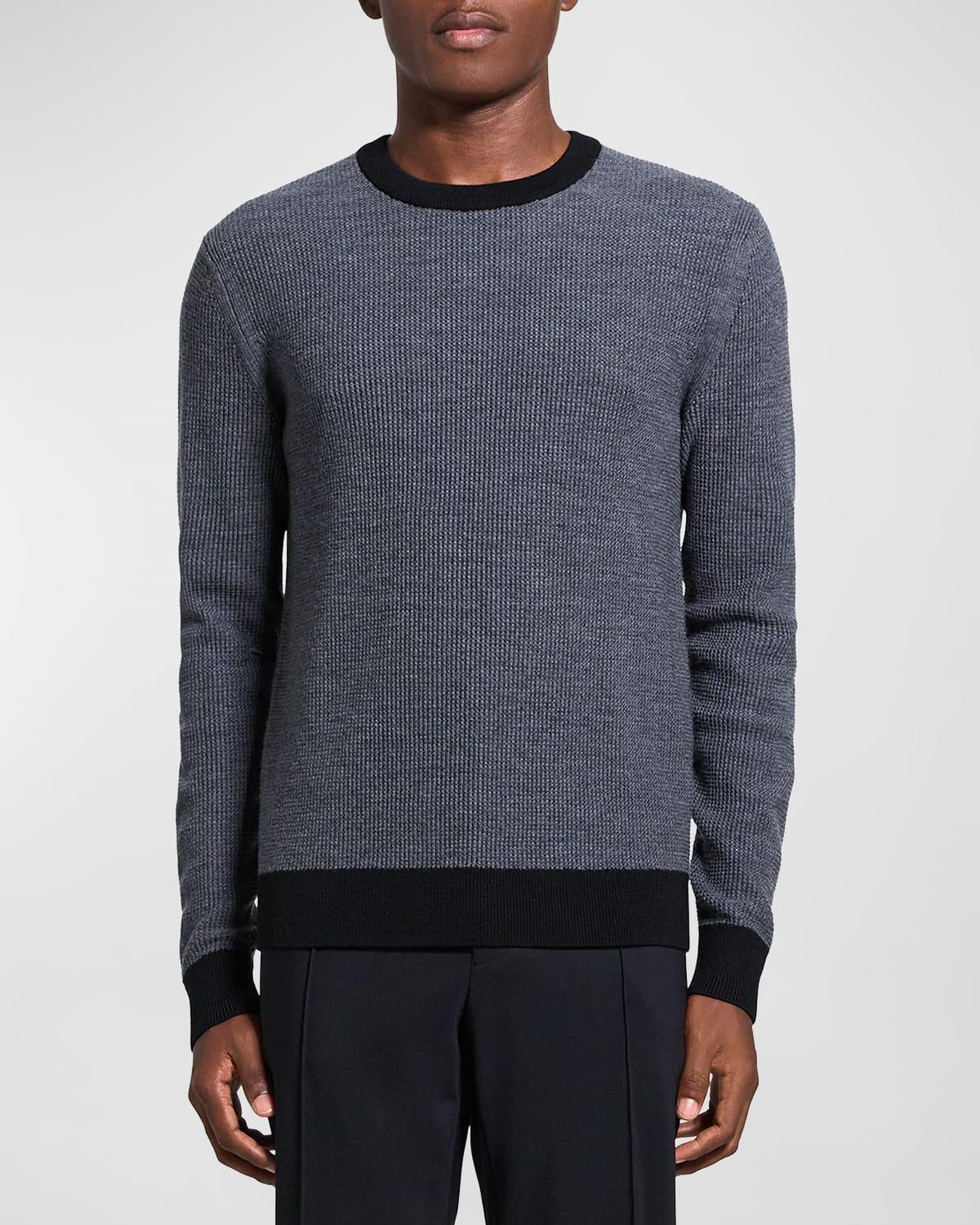 Theory Maden Contrast Trim Crewneck Sweater Product Image