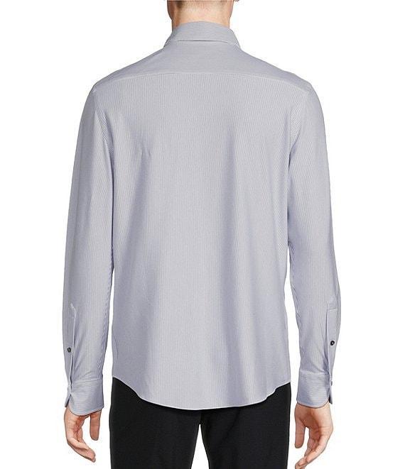 Daniel Cremieux Signature Label Stripe Luxe Stretch Long Sleeve Woven Shirt Product Image