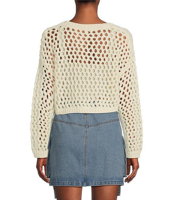 C&V Chelsea & Violet Open Knit Sweater Product Image