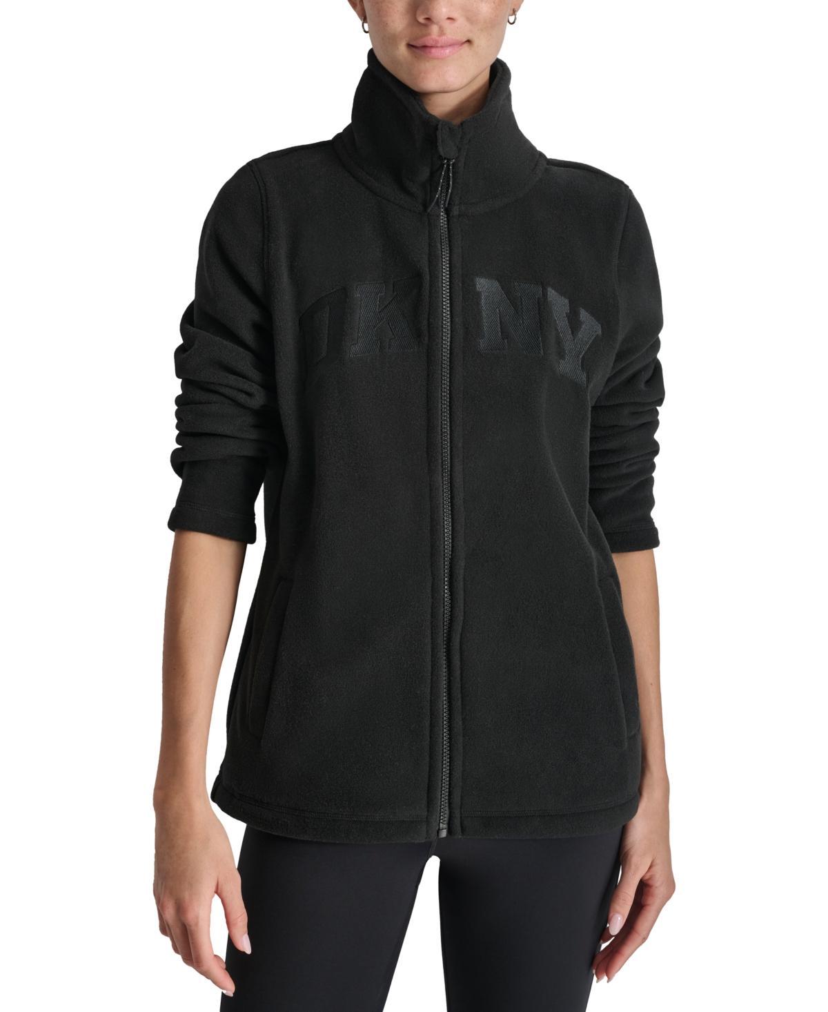 Dkny Sport Womens Tech Fleece Logo Jacket Product Image