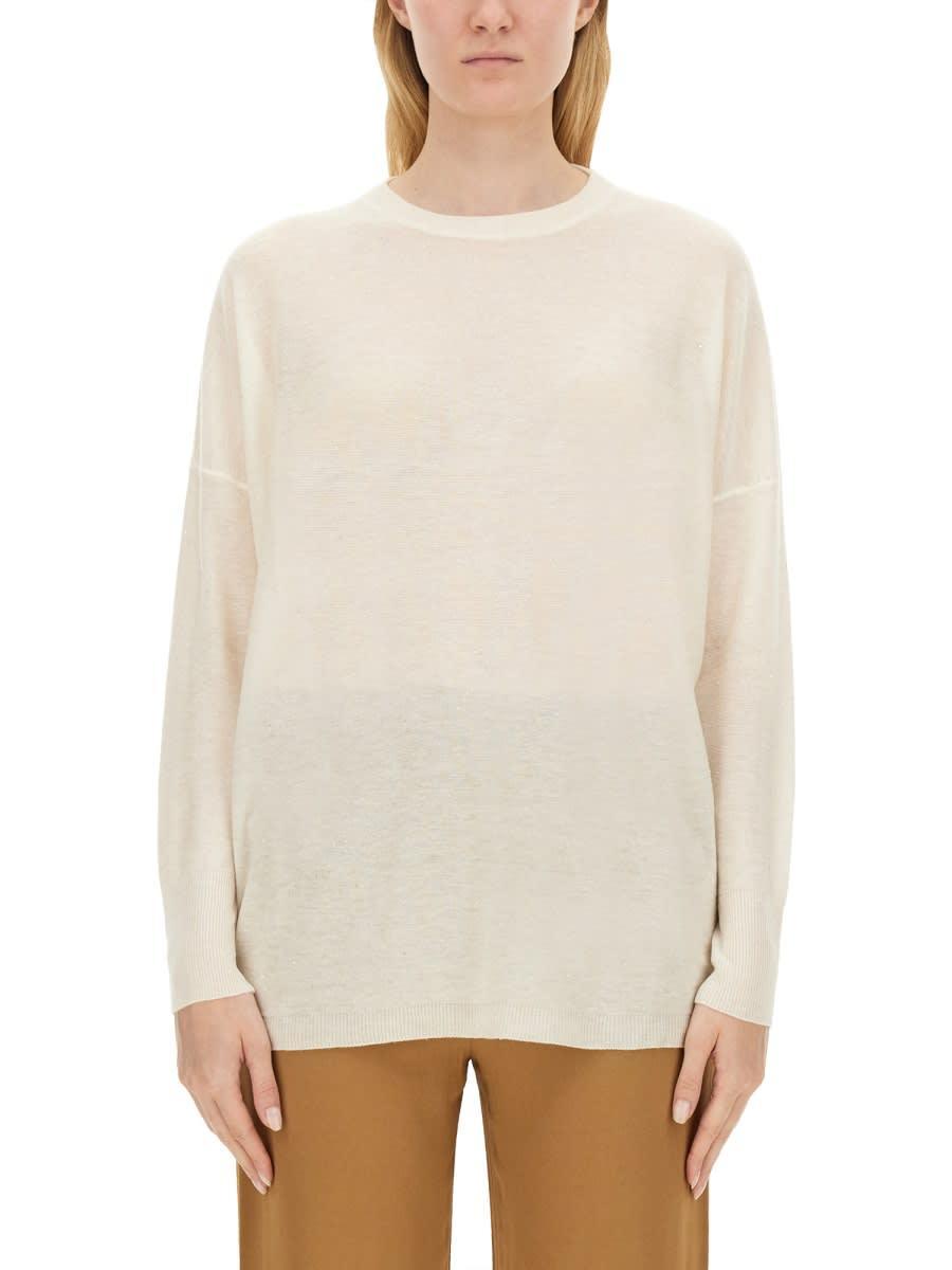 FABIANA FILIPPI Wool Sweater In White Product Image