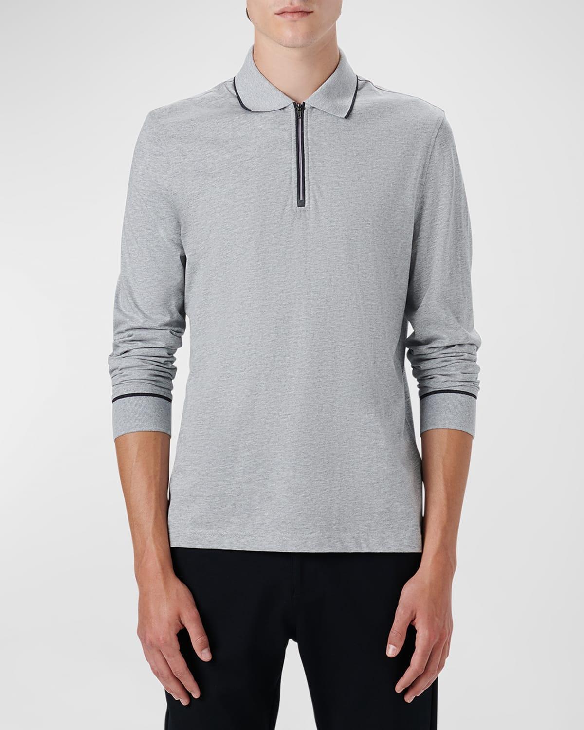 Mens Quarter-Zip Polo Shirt Product Image