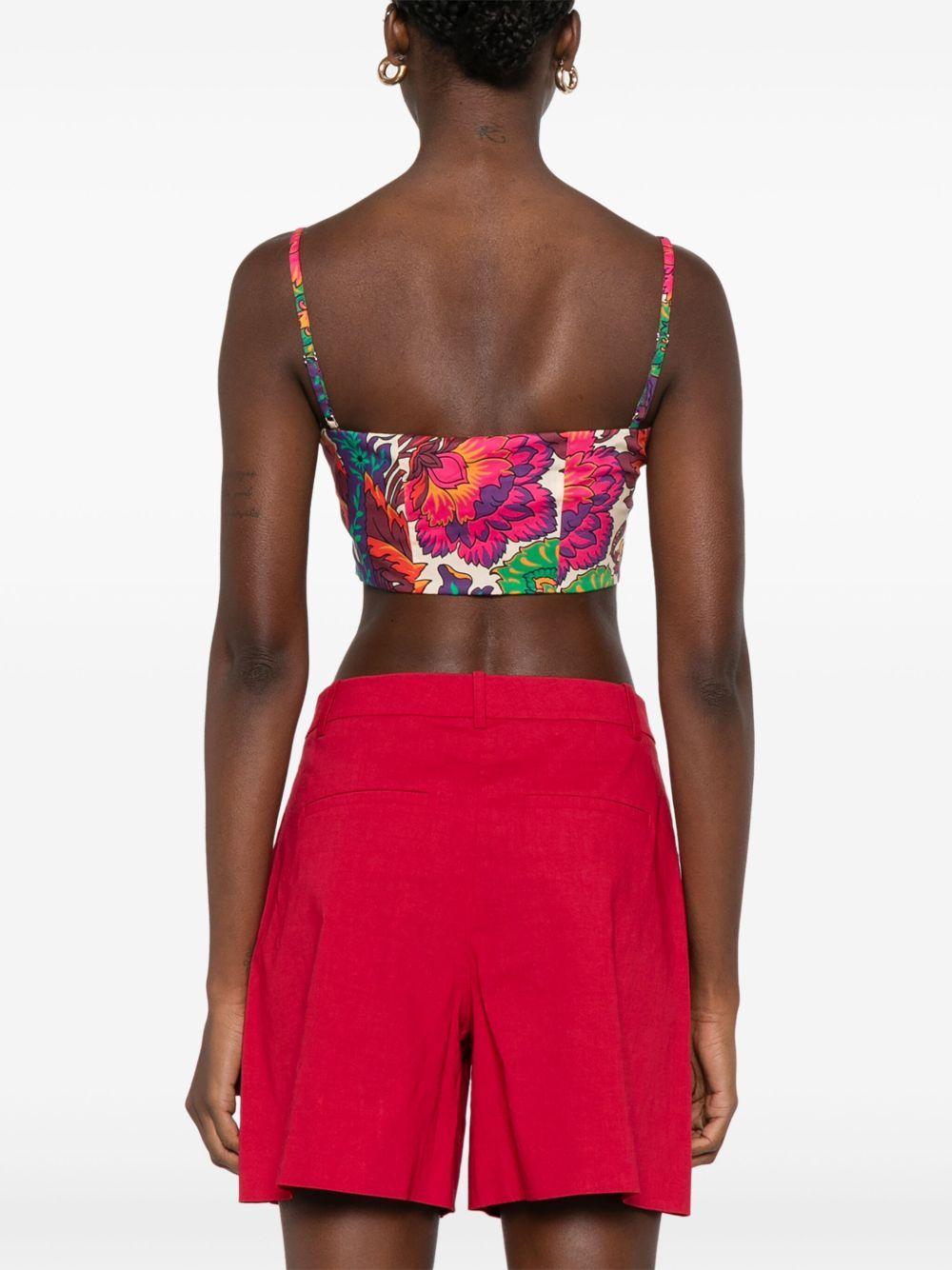 floral-print cropped top Product Image