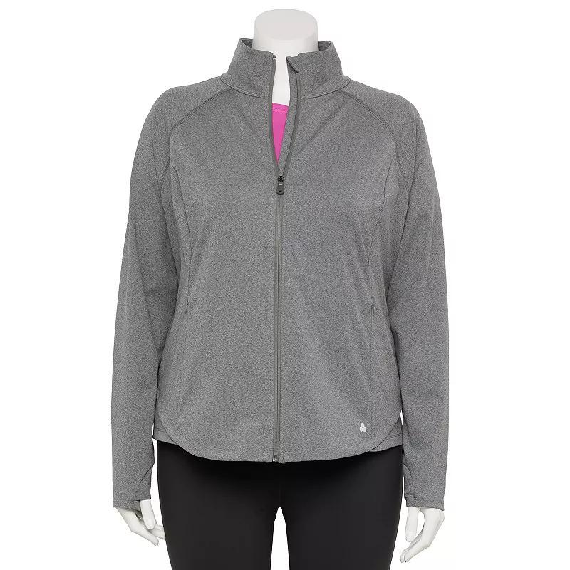 Plus Size Tek Gear Ultrastretch Performance Jacket, Womens Grey Product Image