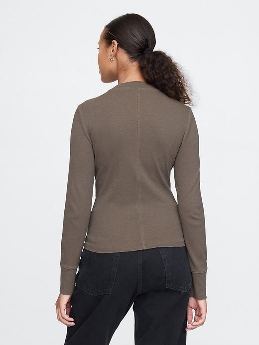 Essential Rib Mockneck T-Shirt Product Image