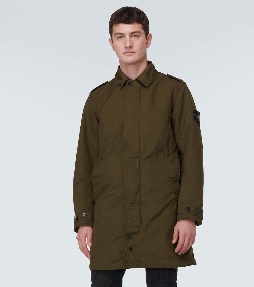 STONE ISLAND David-tc Twill Coat In Green Product Image