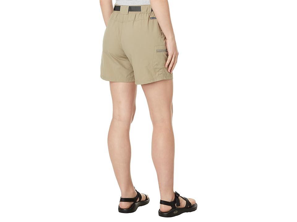 Womens Columbia Sandy River Water-Resistant Cargo Shorts White Product Image