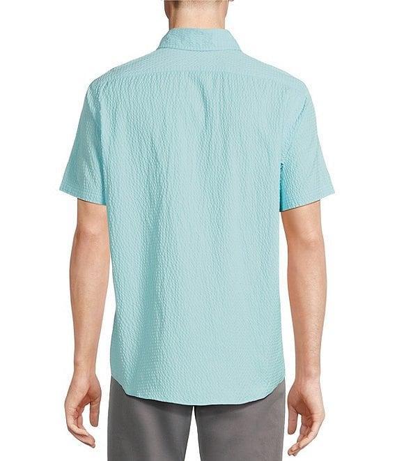 Cremieux Blue Label Performance Stretch Solid Seersucker Short Sleeve Woven Shirt Product Image