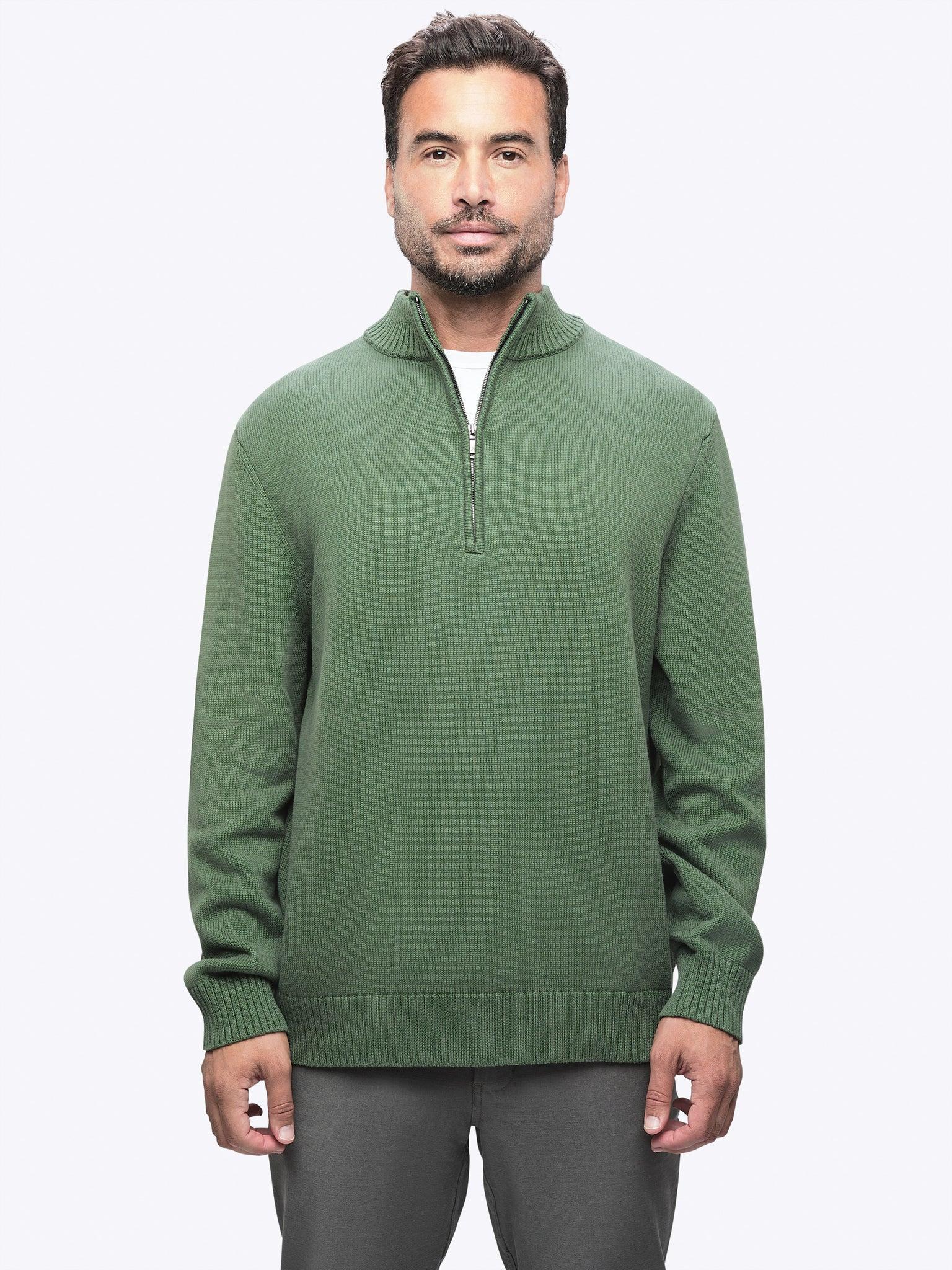 Odyssey Sweater Q-Zip | Moss Classic-Fit Product Image