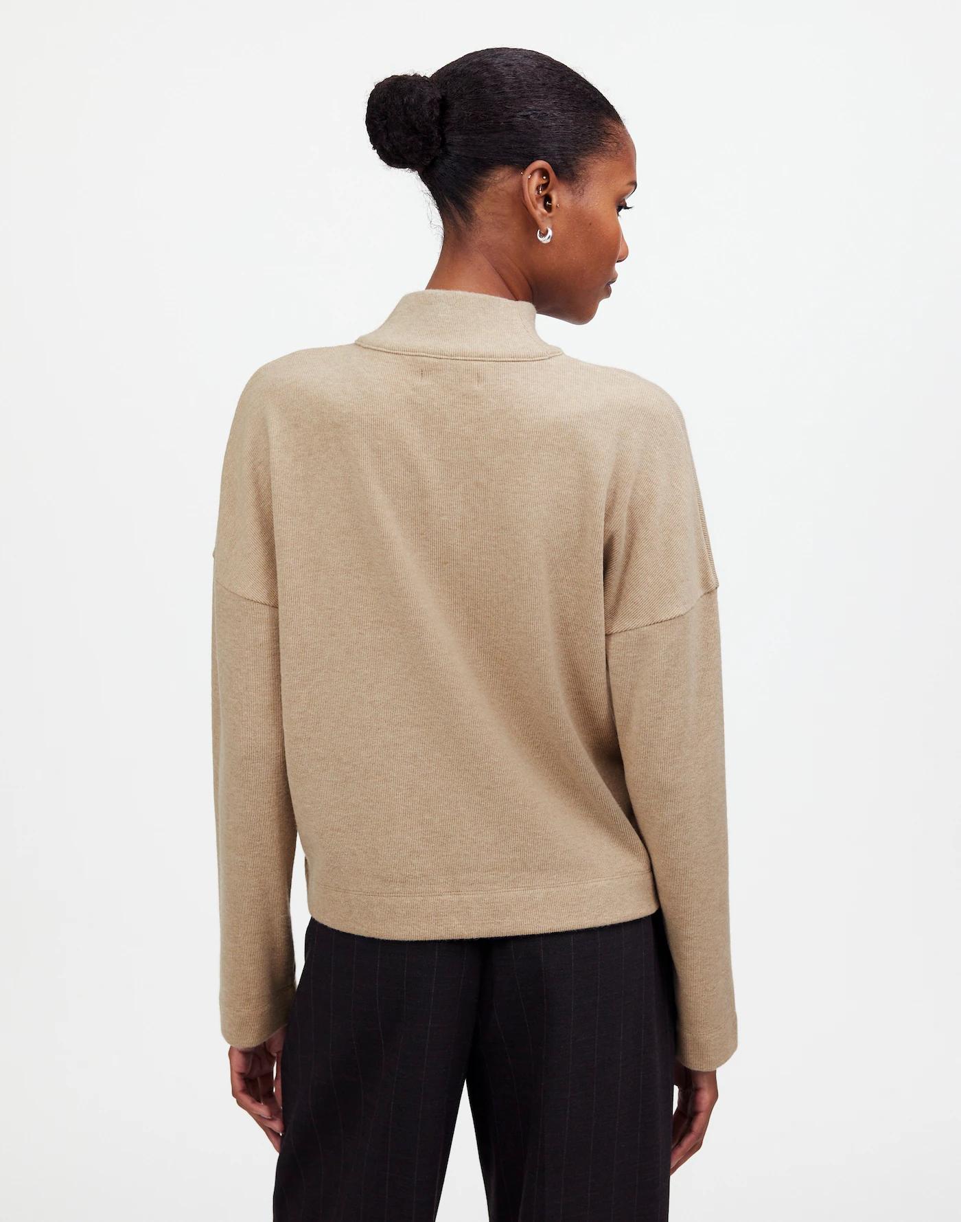 Quarter-Zip Pullover Top Product Image