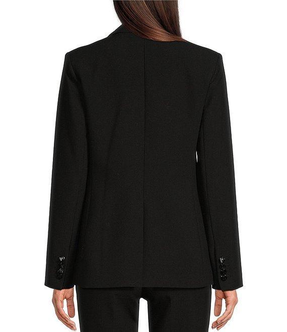 KARL LAGERFELD PARIS Single Button Notch Lapel Long Sleeve Blazer Product Image