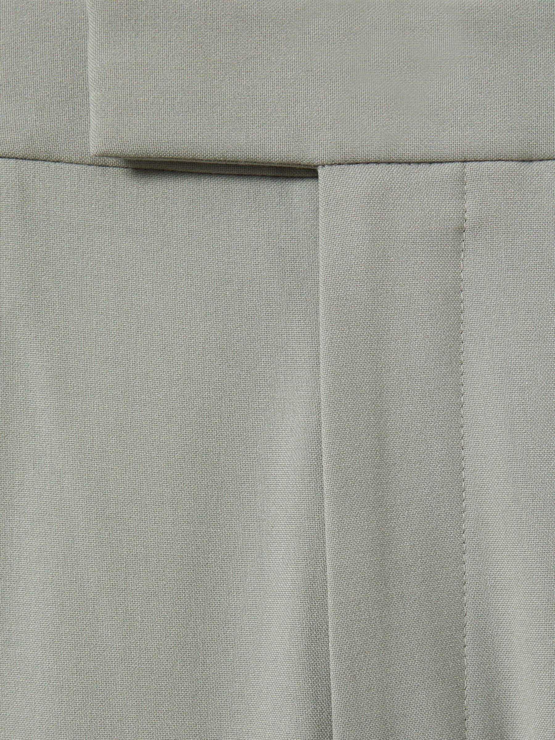 Slim-Fit Drawcord Trousers in Sage Product Image