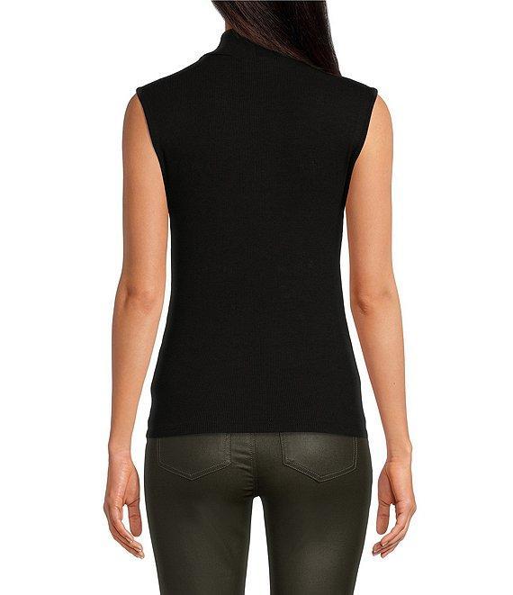 Sanctuary Essential Mock Neck Sleeveless Knit Tank Top Product Image