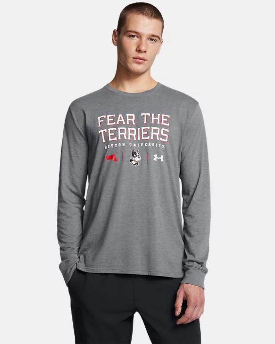 Men's UA Performance Cotton Collegiate Long Sleeve Product Image