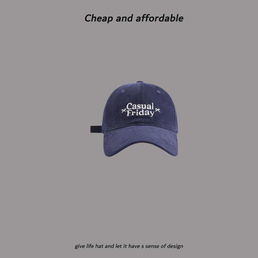 Lettering Corduroy Cap Product Image