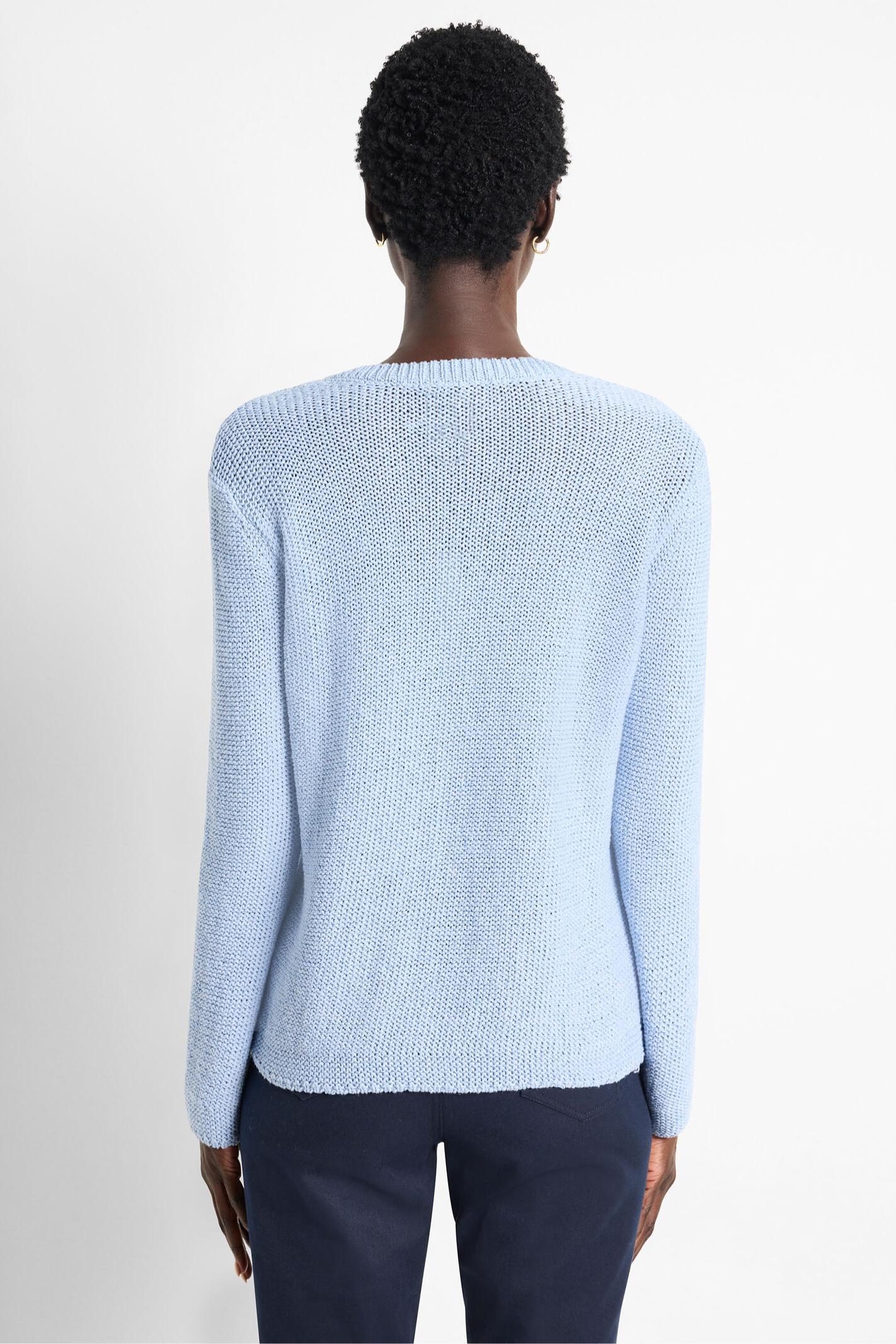 Crimpy Cord Sweater - Powder Blue Product Image