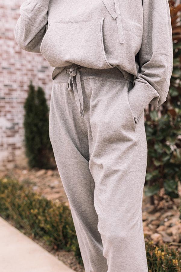 Latte Afternoon Joggers In Grey Product Image