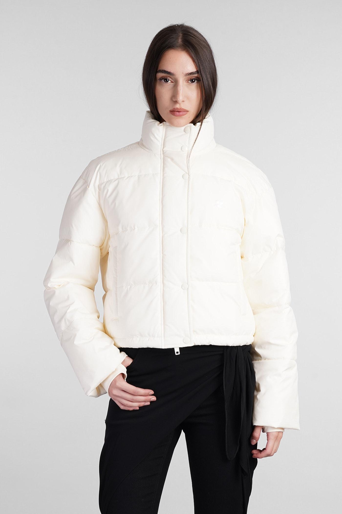 COURRÈGES Puffer In Beige Polyester Product Image