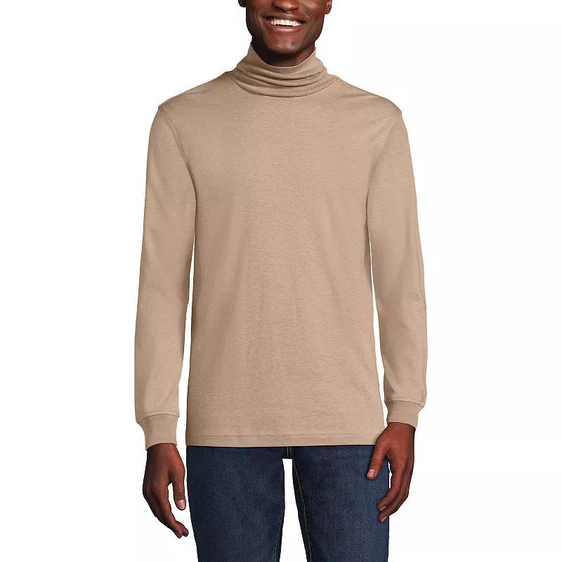 Big & Tall Lands End Super Soft Supima Turtleneck, Mens Product Image