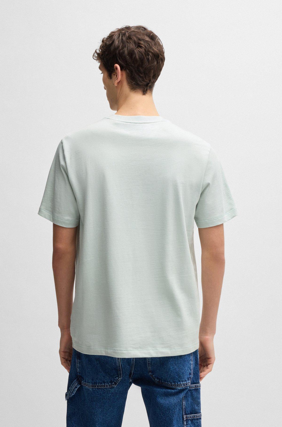 Cotton-jersey T-shirt with logo artwork Product Image