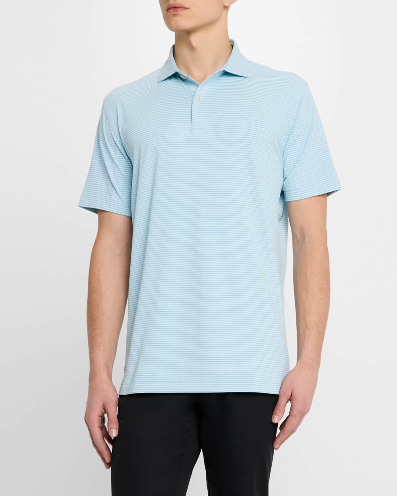 Men's Ballad Stripe Performance Jersey Polo Shirt Product Image