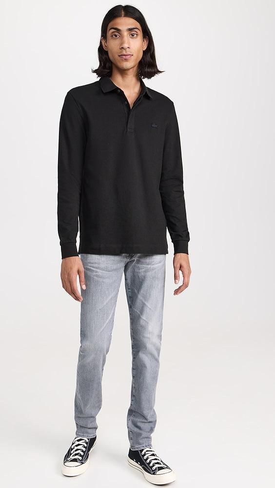 Lacoste Long Sleeve Stretch Cotton Paris Polo | Shopbop Product Image