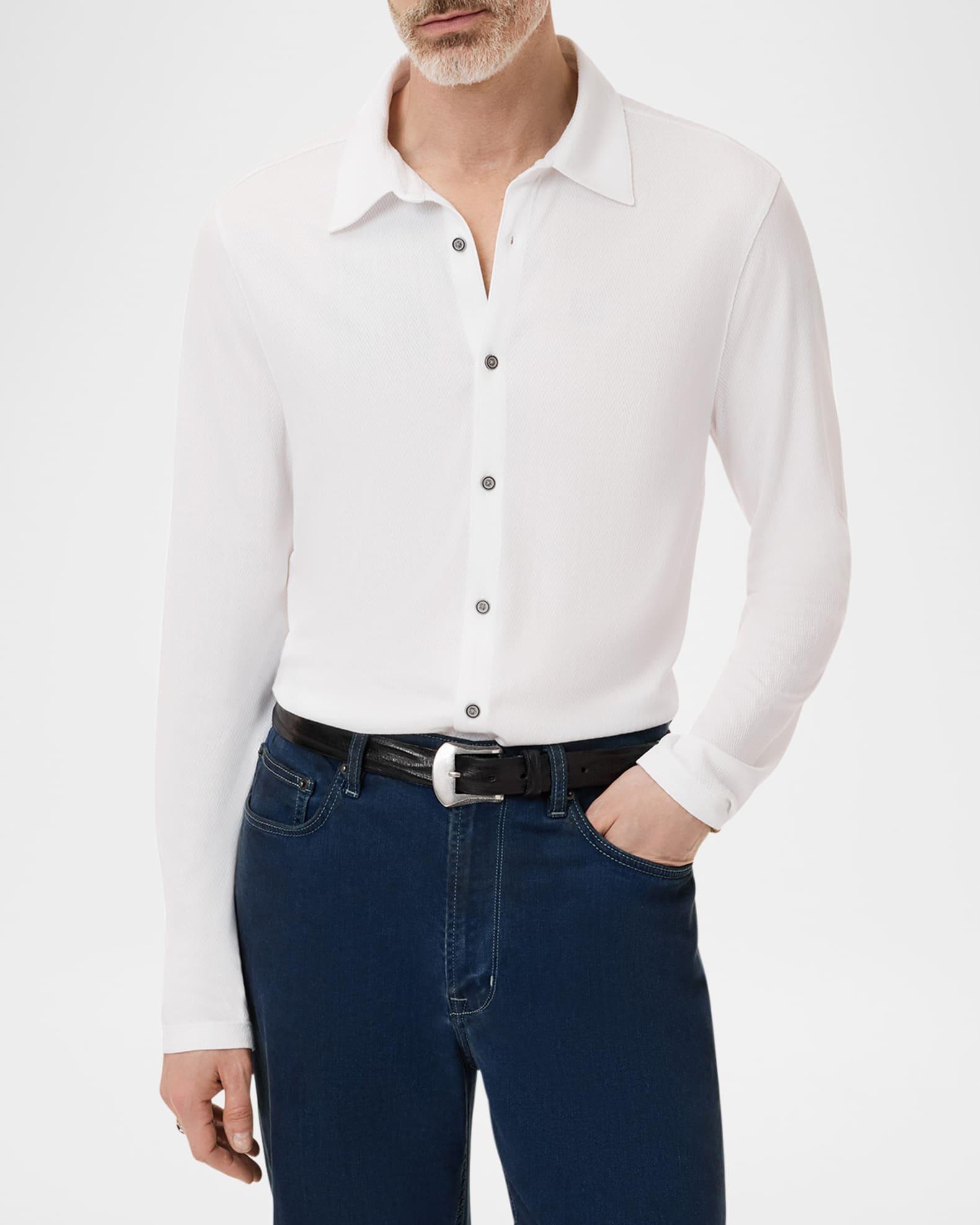 Men's Caserta Chevron Button-Down Shirt Product Image