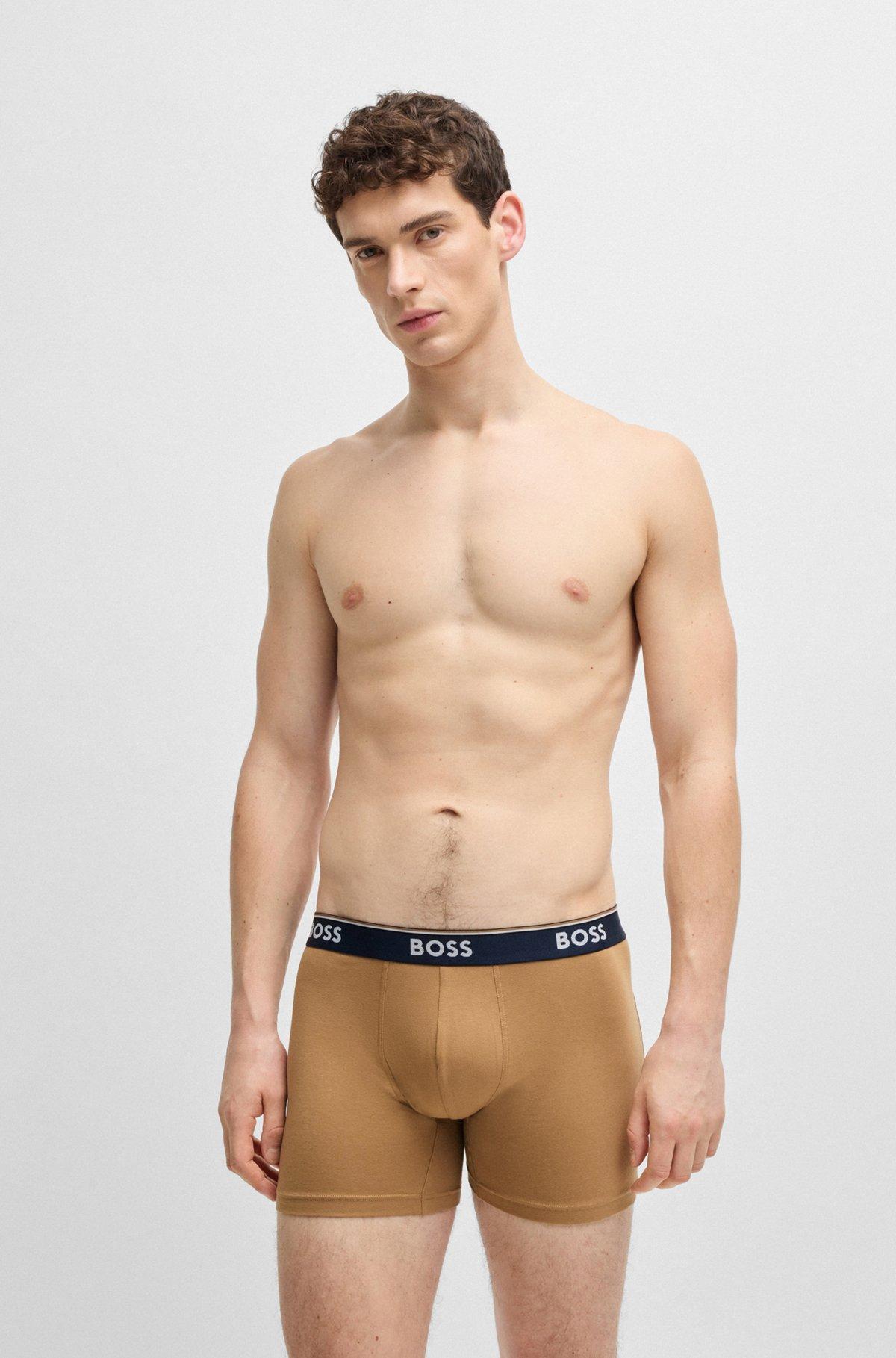 Three-pack of stretch cotton boxer briefs Product Image