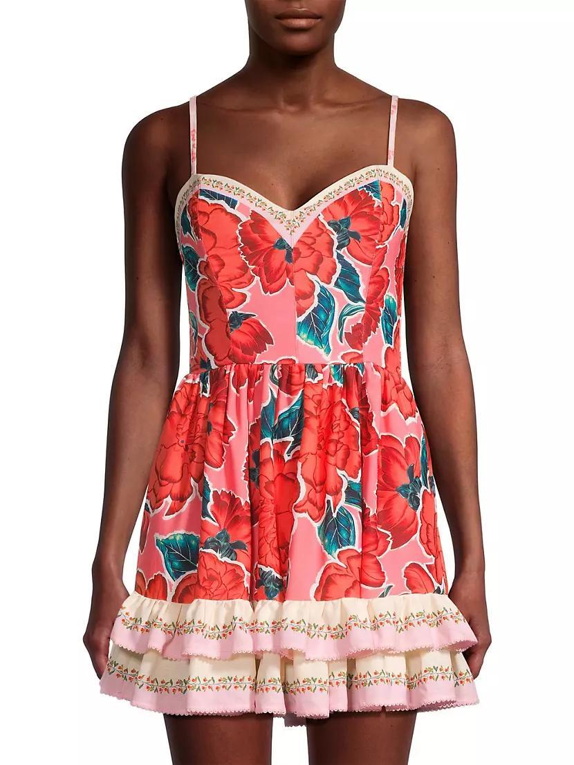 Isadora Fiorever Floral Sweetheart Minidress Product Image