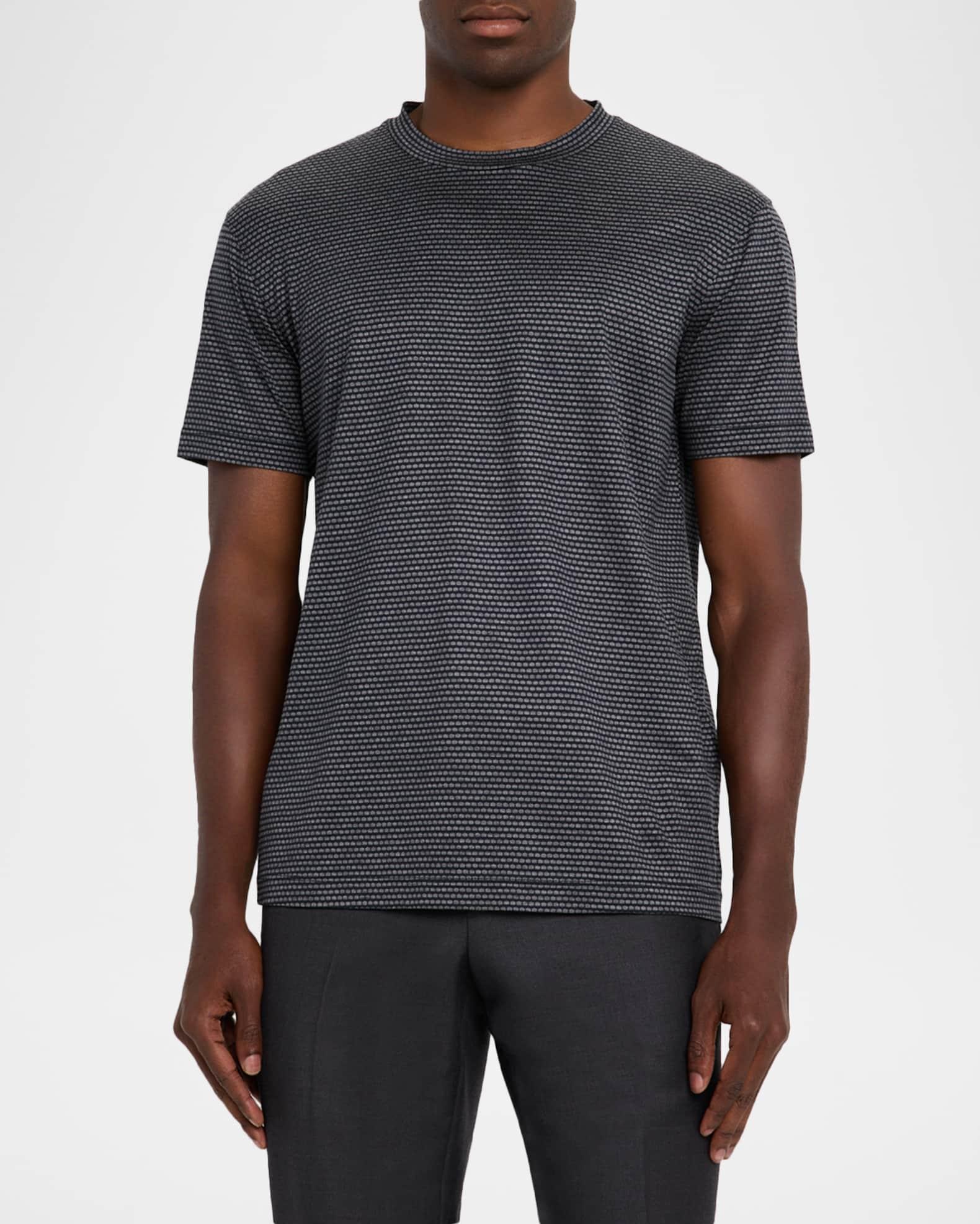 Men's Jersey Jacquard Crewneck T-Shirt Product Image