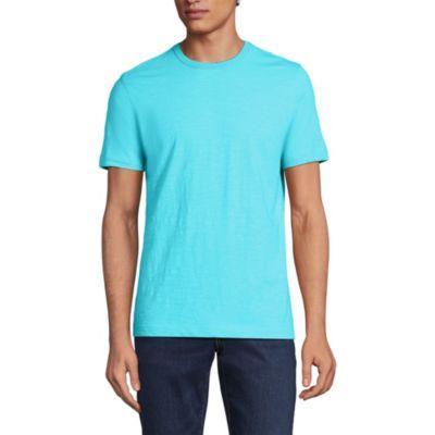 Mens Lands End Short Sleeve Tee River Blue Product Image