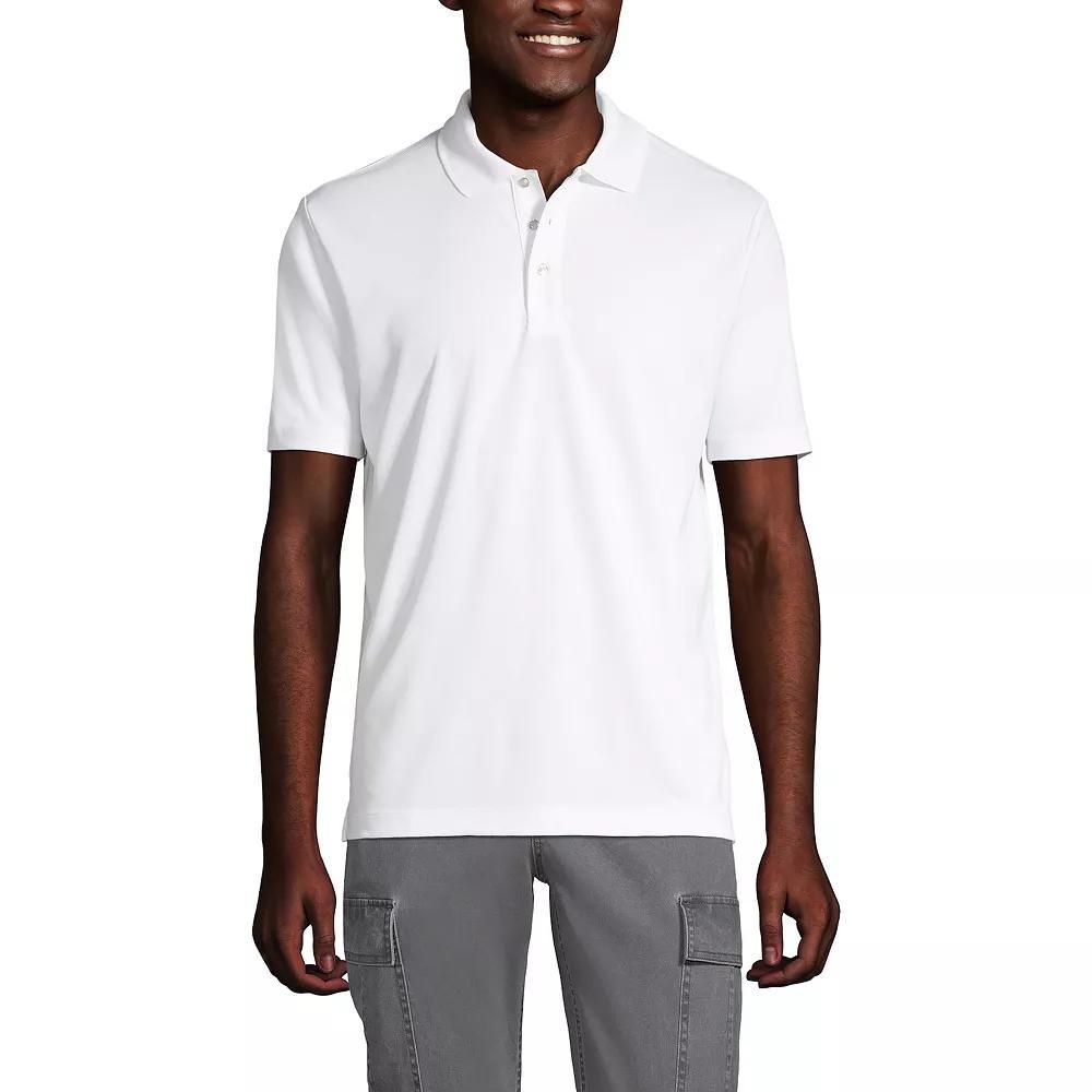 Men's Lands' End Short Sleeve Moisture-Wicking Active Polo Shirt,  Product Image