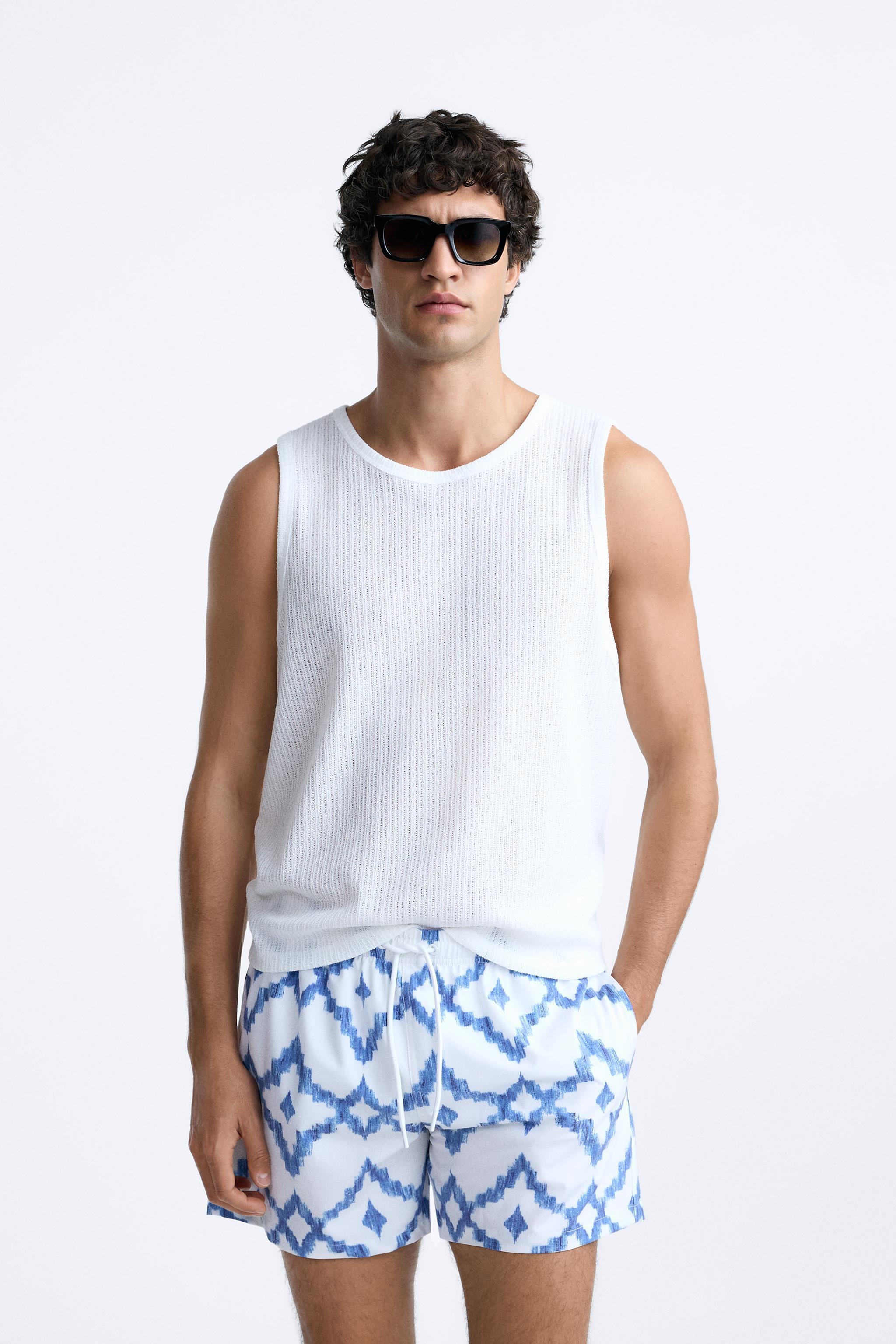 REGULAR GEOMETRIC PRINT SWIMSUIT Product Image