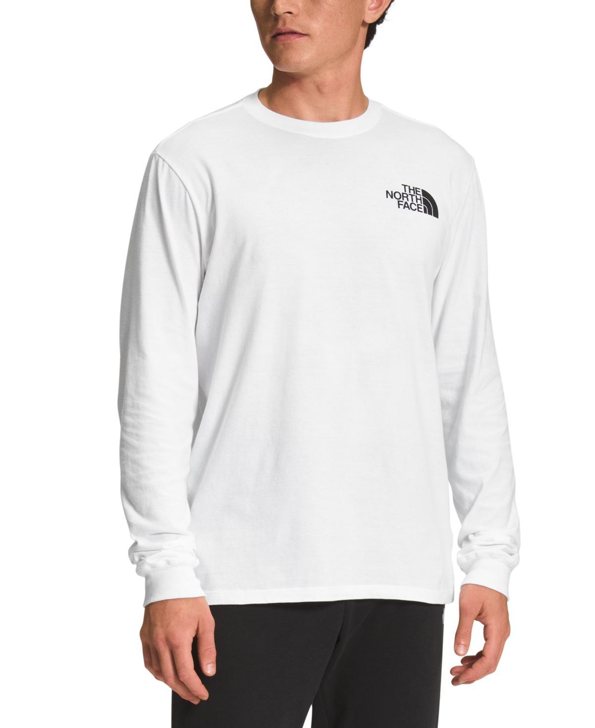 The North Face Men's L/S Box NSE Tee (Muted Pine) Men's T Shirt Product Image