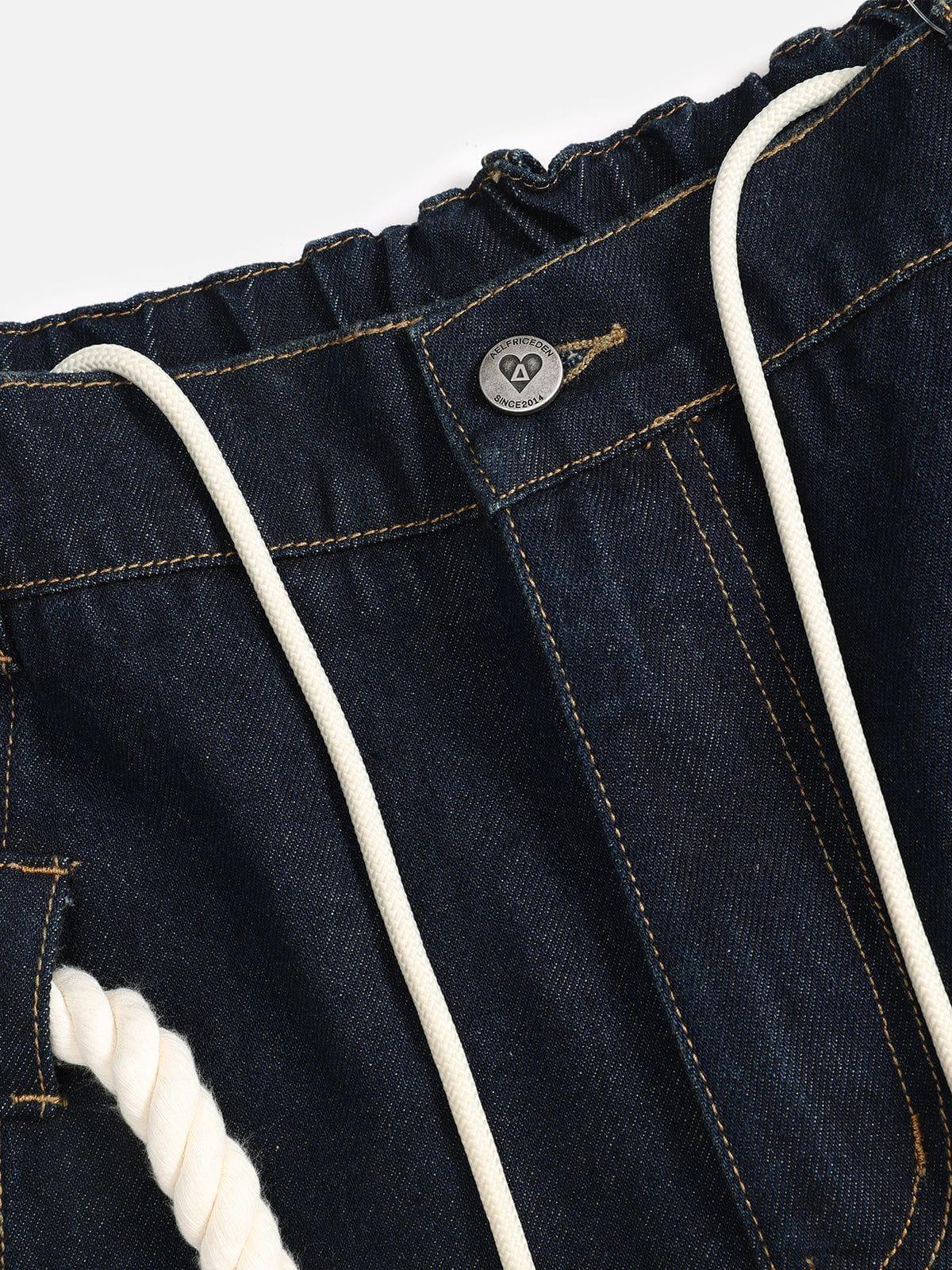 Aelfric Eden Drawstring Waist Super Baggy Jeans Product Image