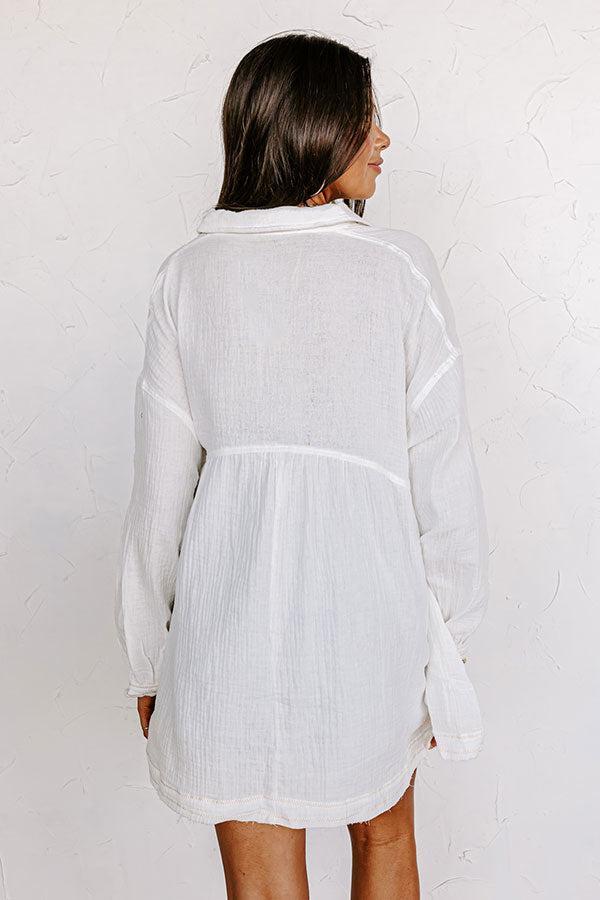 Standing On The Pier Button Up Top Product Image